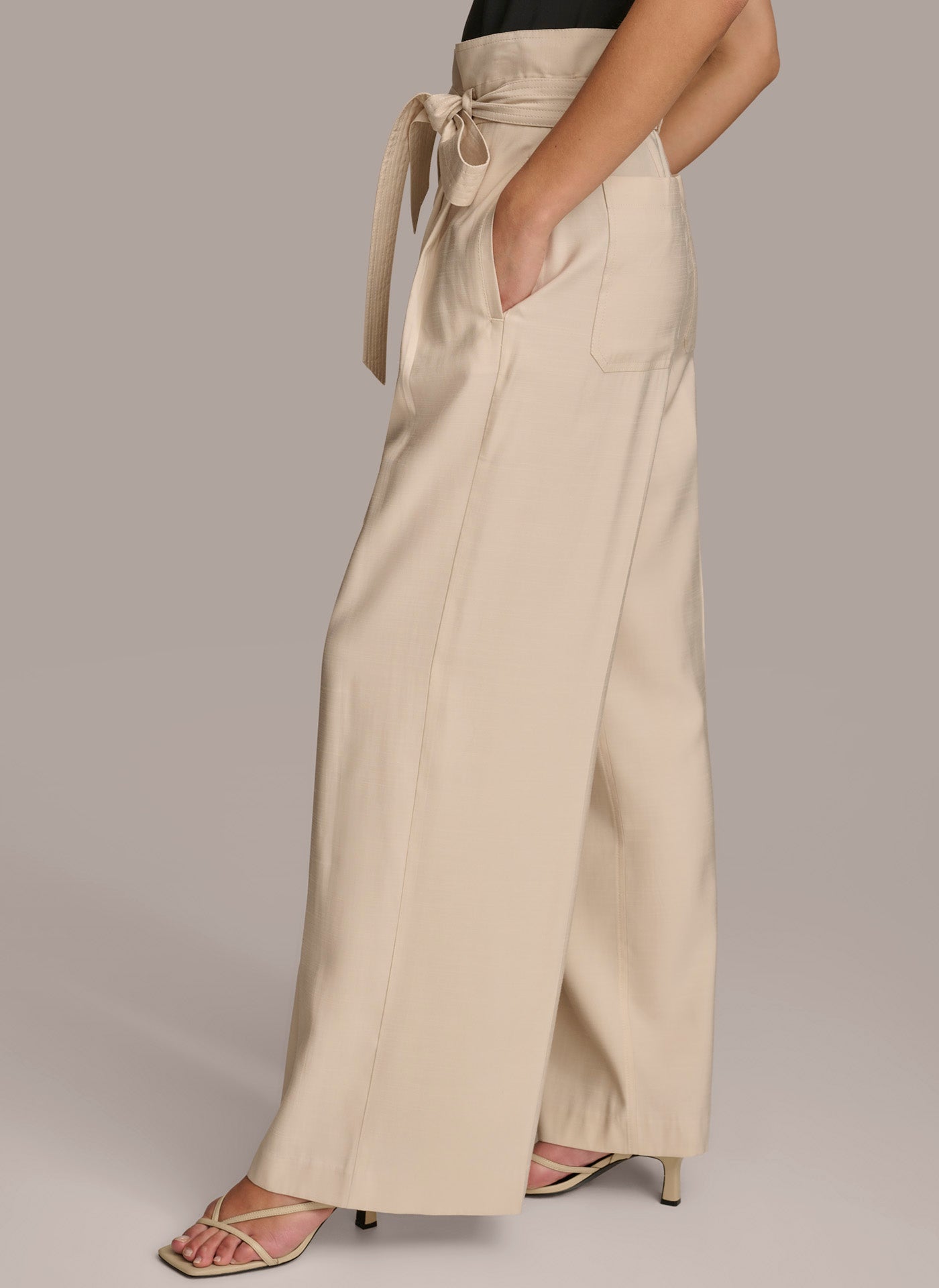 (image for) ELEGANT HIGH WAISTED WIDE LEG PANT